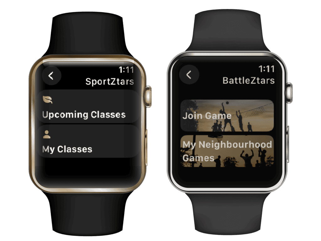 SportZtars on smartwatch