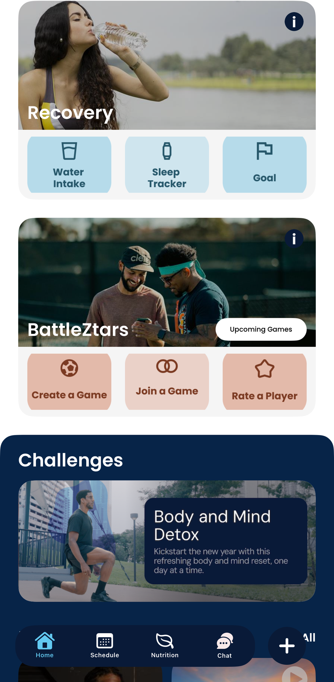 BattleZtars leaderboard in the SportZtars app