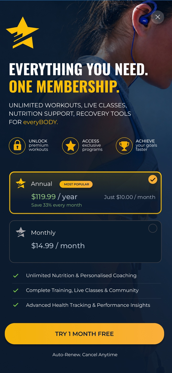 The SportZtars phone app