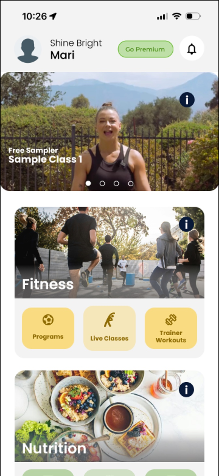 Certified SportZtars coaches leading live classes and programs in the app